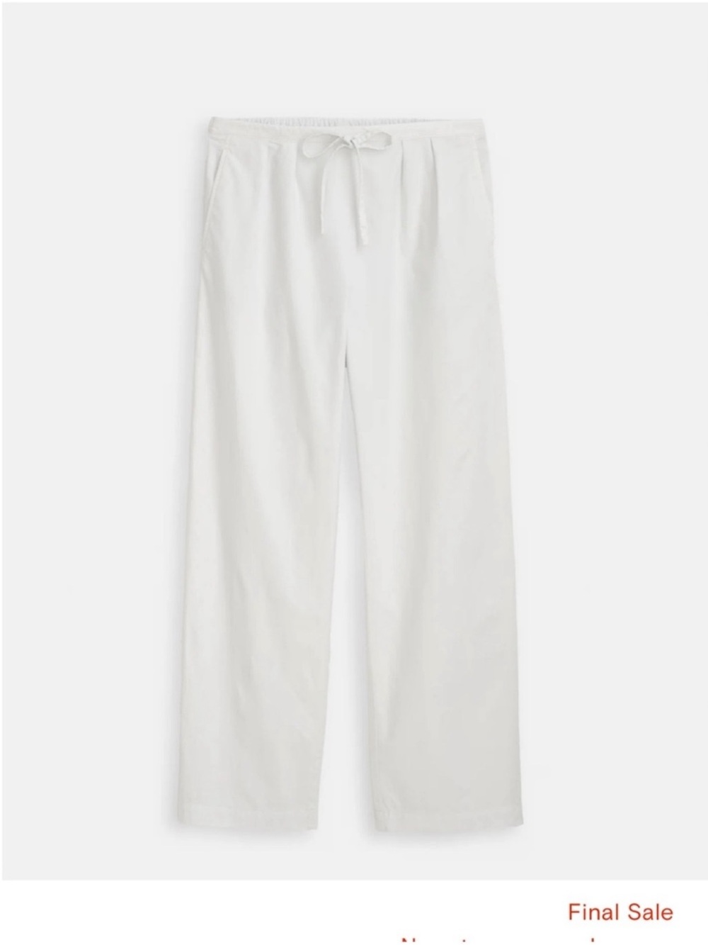 NWT- Alex Mill Hudson Pant In Cotton Twill - Light Cement